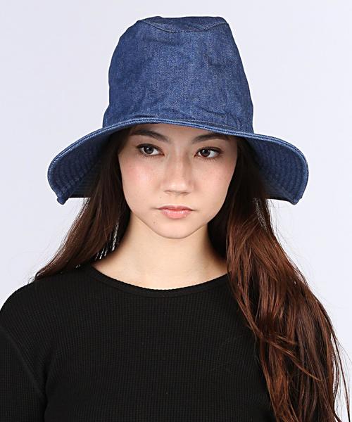 KIJIMA TAKAYUKI(キジマ タカユキ)の「KIJIMA TAKAYUKI(キジマタカユキ) DENIM OVERSIZE HAT(ハット・レディース・ネイビー・フリー)」の4枚目の写真