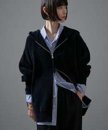 SALON adam et rope' | ダブルジップフードパーカー-CreamyCotton /クリーミーコットン-(パーカー)