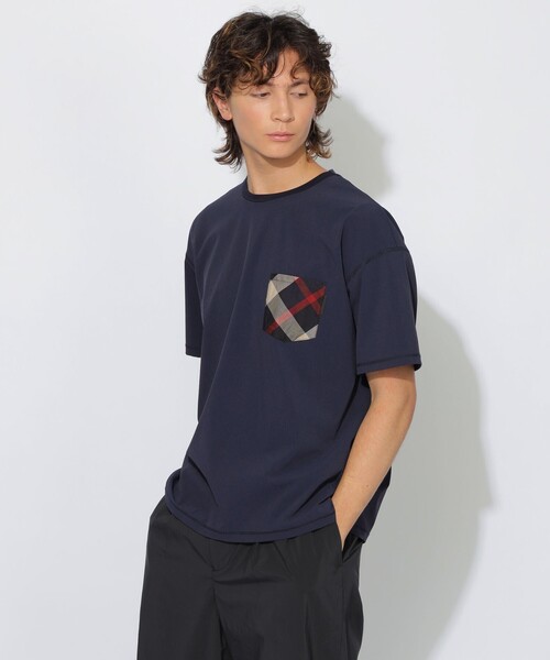 CB CRESTBRIDGE(シービークレストブリッジ)の「【はっ水】【接触冷感】【UNISEX】ナイロンストレッチリラックスポケットTシャツ(Tシャツ/カットソー・レディース・グリーン系その他5/ホワイト系その他/ネイビー・1/2/3)」の11枚目の写真