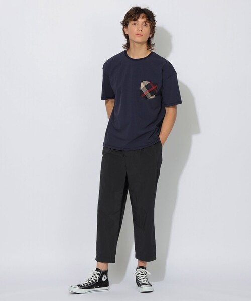 CB CRESTBRIDGE(シービークレストブリッジ)の「【はっ水】【接触冷感】【UNISEX】ナイロンストレッチリラックスポケットTシャツ(Tシャツ/カットソー・レディース・グリーン系その他5/ホワイト系その他/ネイビー・1/2/3)」の14枚目の写真