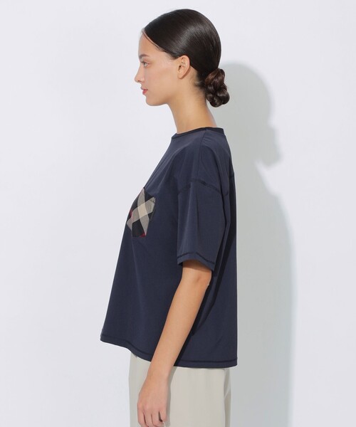 CB CRESTBRIDGE(シービークレストブリッジ)の「【はっ水】【接触冷感】【UNISEX】ナイロンストレッチリラックスポケットTシャツ(Tシャツ/カットソー・レディース・グリーン系その他5/ホワイト系その他/ネイビー・1/2/3)」の15枚目の写真