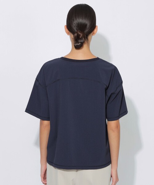 CB CRESTBRIDGE(シービークレストブリッジ)の「【はっ水】【接触冷感】【UNISEX】ナイロンストレッチリラックスポケットTシャツ(Tシャツ/カットソー・レディース・グリーン系その他5/ホワイト系その他/ネイビー・1/2/3)」の16枚目の写真