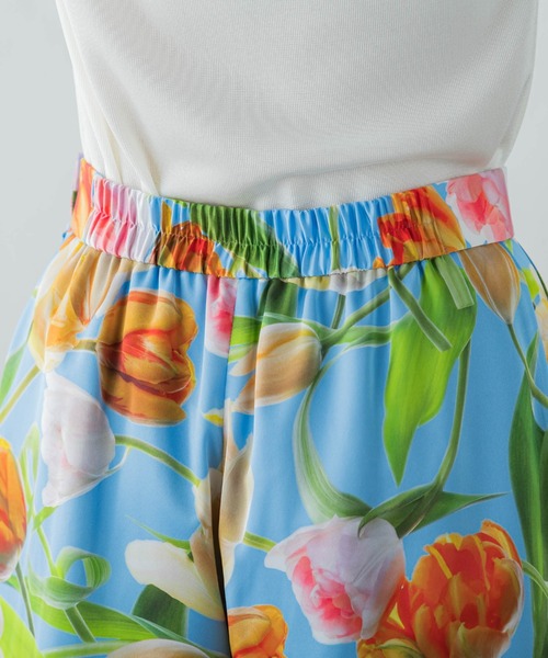 Viaggio Blu（ビアッジョブルー）の「【KEITA KAWASAKI × Viaggio Bluコラボ】Blue tulipワイドパンツ≪手洗い可能≫（その他パンツ・レディース・ライトブルー・M/S）」の8枚目の写真