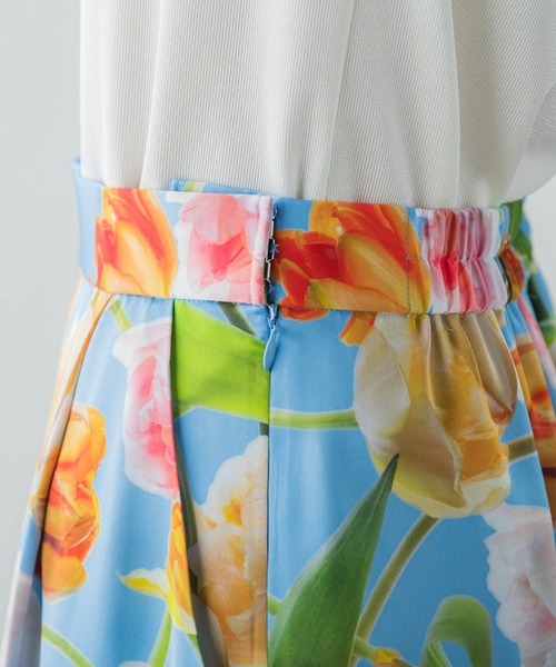 Viaggio Blu（ビアッジョブルー）の「【KEITA KAWASAKI × Viaggio Bluコラボ】Blue tulipワイドパンツ≪手洗い可能≫（その他パンツ・レディース・ライトブルー・M/S）」の10枚目の写真