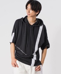 【RE730】アシンメトリードルマンTパーカー ジェンダーレス