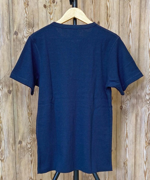 AVIREX（アヴィレックス）の「半袖 サーマル ヘンリーネック Tシャツ デイリーウェア（Tシャツ/カットソー・メンズ・オリーブ/ホワイト/ブラック/ネイビー/杢グレー・L/M/XL/2XL）」の22枚目の写真