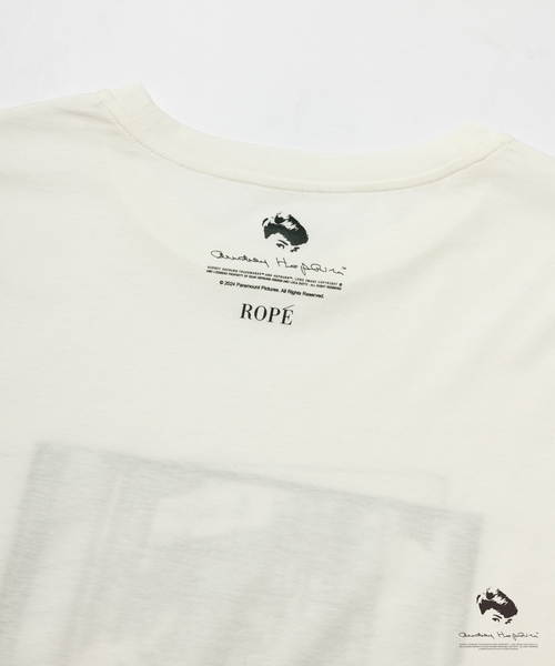 ROPE'（ロペ）の「【AUDREY HEPBURN COLLECTION BY JUN】プリントハーフスリーブ T シャツ（Tシャツ/カットソー・レディース・ホワイト系その他2/ホワイト系その他3/ホワイト系その他・FREE）」の6枚目の写真