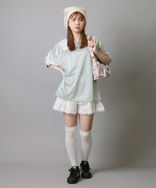 SPINNS（スピンズ）の「レースティアードミニパンツ（その他パンツ・レディース・オフホワイト・ONESIZE）」の11枚目の写真