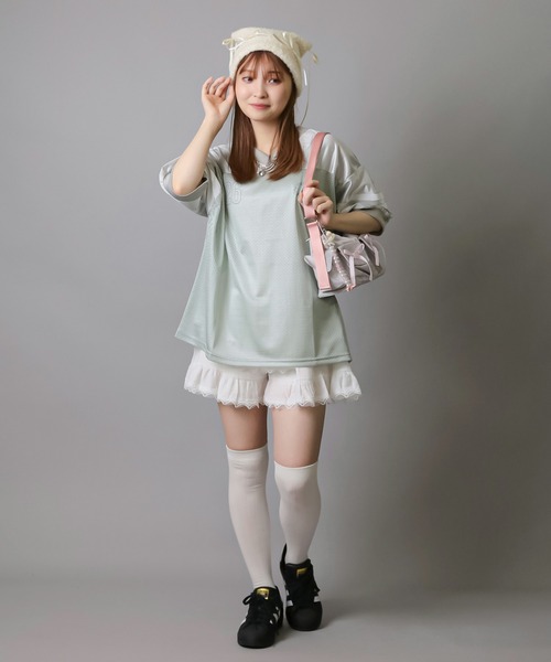 SPINNS（スピンズ）の「レースティアードミニパンツ（その他パンツ・レディース・オフホワイト・ONESIZE）」の14枚目の写真