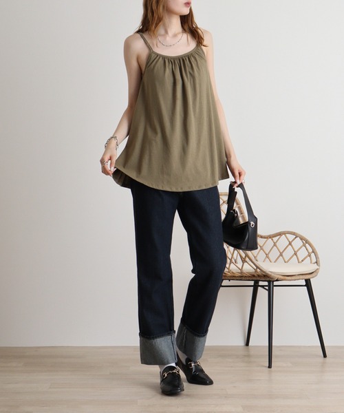 セール】フレア キャミソール チュニック キャミワンピ