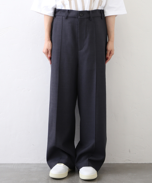 JOURNAL STANDARD LUXE（ジャーナルスタンダード　ラックス）の「TWツイル ピンタックパンツ（スラックス・レディース・チャコールグレー・SMALL/MEDIUM/LARGE）」の9枚目の写真