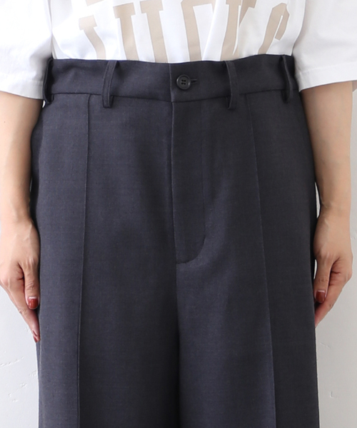 JOURNAL STANDARD LUXE（ジャーナルスタンダード　ラックス）の「TWツイル ピンタックパンツ（スラックス・レディース・チャコールグレー・SMALL/MEDIUM/LARGE）」の12枚目の写真