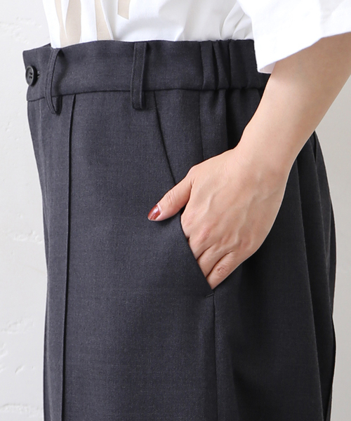 JOURNAL STANDARD LUXE（ジャーナルスタンダード　ラックス）の「TWツイル ピンタックパンツ（スラックス・レディース・チャコールグレー・SMALL/MEDIUM/LARGE）」の14枚目の写真