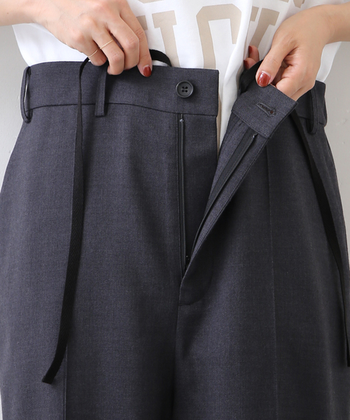 JOURNAL STANDARD LUXE（ジャーナルスタンダード　ラックス）の「TWツイル ピンタックパンツ（スラックス・レディース・チャコールグレー・SMALL/MEDIUM/LARGE）」の16枚目の写真