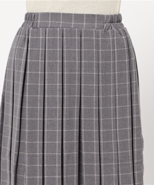 earth music&ecology(アースミュージックアンドエコロジー)の「ウィンドーペンプリーツスカート(スカート・レディース・ブラック/グレー/ネイビー・FREE)」の7枚目の写真