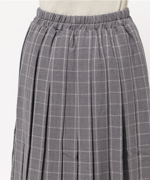earth music&ecology(アースミュージックアンドエコロジー)の「ウィンドーペンプリーツスカート(スカート・レディース・ブラック/グレー/ネイビー・FREE)」の12枚目の写真