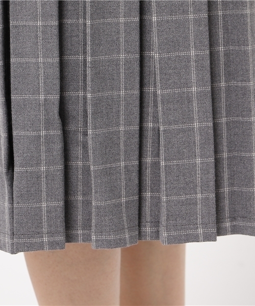 earth music&ecology(アースミュージックアンドエコロジー)の「ウィンドーペンプリーツスカート(スカート・レディース・ブラック/グレー/ネイビー・FREE)」の13枚目の写真