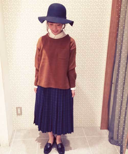 earth music&ecology(アースミュージックアンドエコロジー)の「ウィンドーペンプリーツスカート(スカート・レディース・ブラック/グレー/ネイビー・FREE)」の19枚目の写真