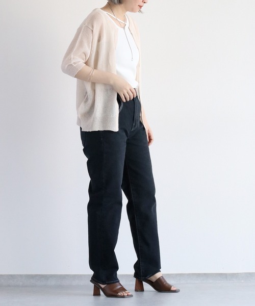 cepo(セポ)の「《前後2way》ジャガードニットカーディガン(ニット/セーター・レディース・ブラック/オフホワイト/ライトグレー・M)」の22枚目の写真