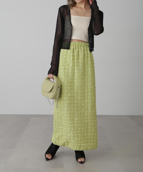 FREE'S MART(フリーズマート)の「◆シアーVネックコンパクトニットカーディガン(カーディガン/ボレロ・レディース・ブラック/レッド/ホワイト・FREE)」の12枚目の写真