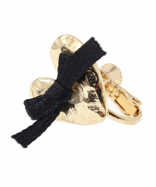 31 Sons de mode（トランテアン　ソン　ドゥ　モード）の「ハート×リボンイヤリング（イヤリング・レディース・シルバー/ゴールド・フリー）」の10枚目の写真