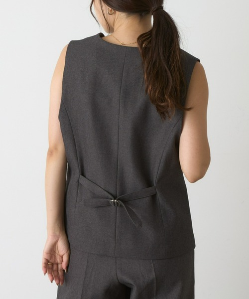 WILLOW（ウィロー）の「【WILLOW】テーラーベスト（ベスト・レディース・ブラック/グレー・ONE SIZE）」の21枚目の写真
