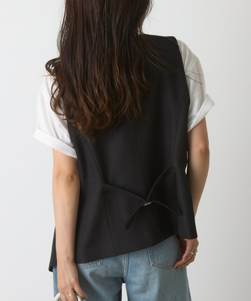 WILLOW（ウィロー）の「【WILLOW】テーラーベスト（ベスト・レディース・ブラック/グレー・ONE SIZE）」の12枚目の写真