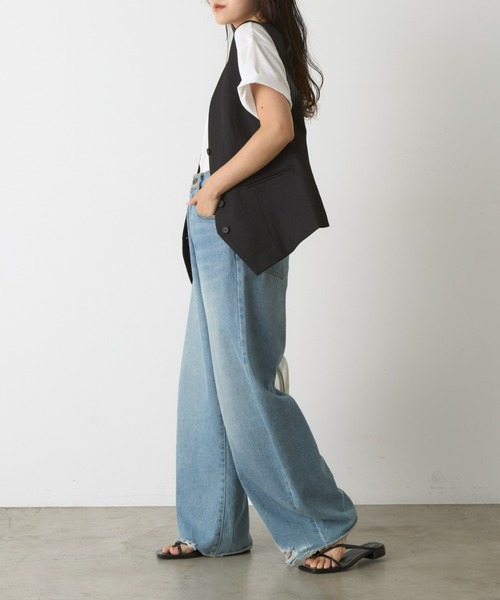 WILLOW（ウィロー）の「【WILLOW】テーラーベスト（ベスト・レディース・ブラック/グレー・ONE SIZE）」の15枚目の写真