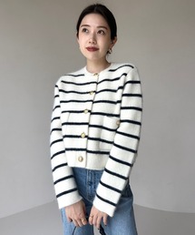 【ZOZO限定カラー】ラクーンブレンドノーカラーニットジャケット
