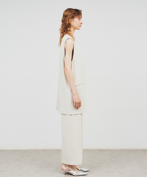 cloenc（クロエンス）の「◆【セットアップ／手洗い可】カットジョーゼットワイドパンツ（その他パンツ・レディース・ブラック/ブルー系その他/ナチュラル/ブラウン系・01/02/03）」の18枚目の写真