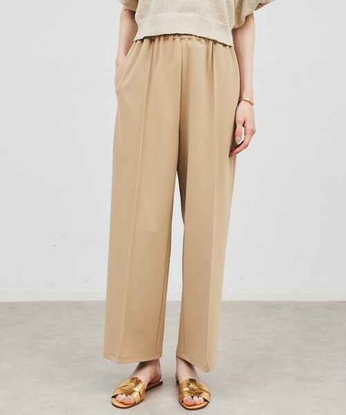 cloenc（クロエンス）の「◆【セットアップ／手洗い可】カットジョーゼットワイドパンツ（その他パンツ・レディース・ブラック/ブルー系その他/ナチュラル/ブラウン系・01/02/03）」の7枚目の写真