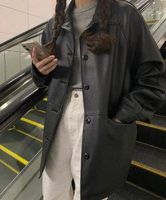 セール】フェイクレザーカーコート（その他アウター）｜JOURNAL