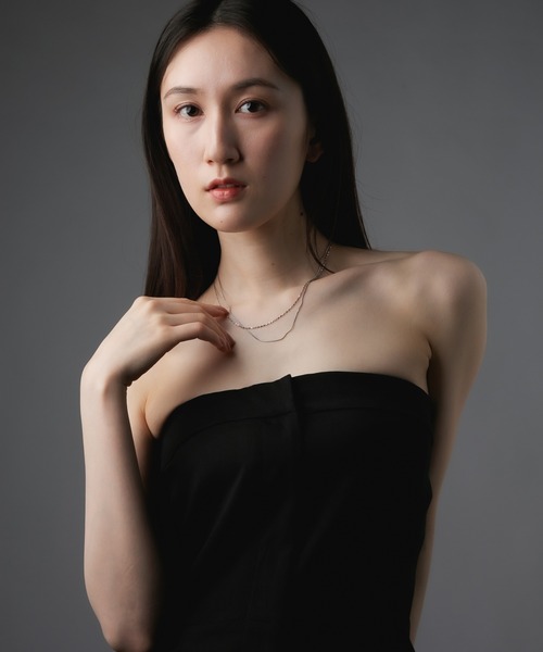 Os accessory（オズアクセサリー）の「Os　-オズ-　チェーン　レイヤード ネックレス【金属アレルギー対応】（ネックレス・レディース・シルバー/ゴールド・ONE SIZE）」の4枚目の写真