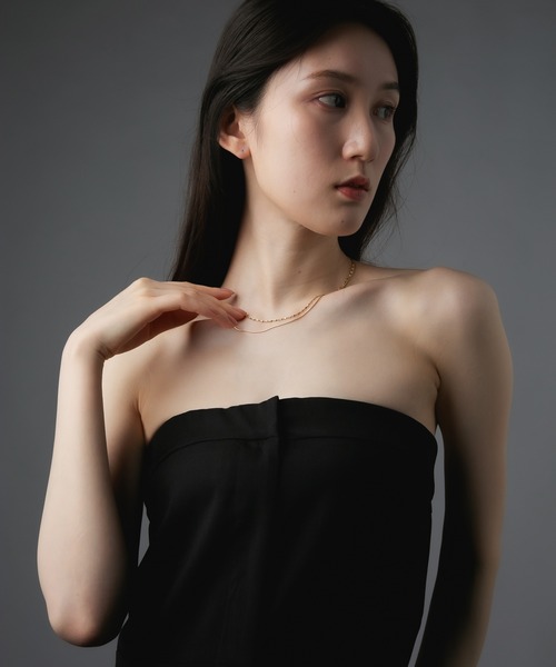 Os accessory（オズアクセサリー）の「Os　-オズ-　チェーン　レイヤード ネックレス【金属アレルギー対応】（ネックレス・レディース・シルバー/ゴールド・ONE SIZE）」の12枚目の写真