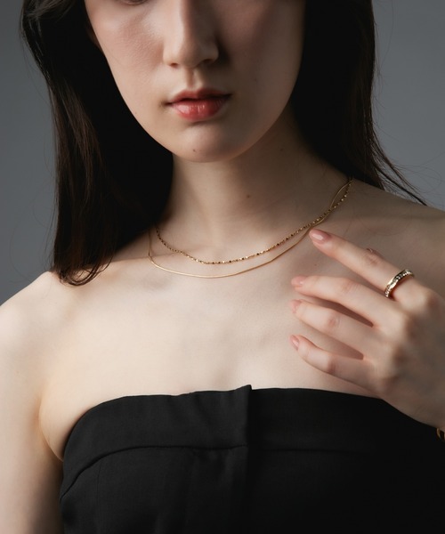 Os accessory（オズアクセサリー）の「Os　-オズ-　チェーン　レイヤード ネックレス【金属アレルギー対応】（ネックレス・レディース・シルバー/ゴールド・ONE SIZE）」の6枚目の写真