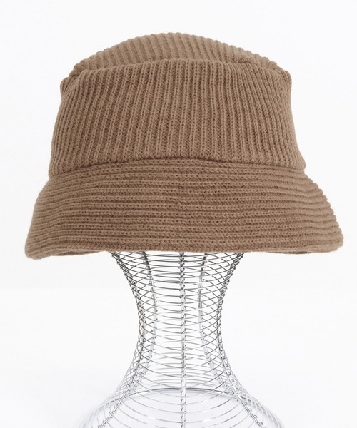 mko12231- Rib Knit Bucket Hat バケットハット（ハット