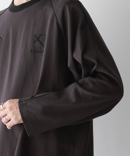 RAGEBLUE（レイジブルー）の「パイピングライン/オーバーサイズゲームロンT（Tシャツ/カットソー・メンズ・ホワイト/ブラック・MEDIUM/LARGE）」の6枚目の写真