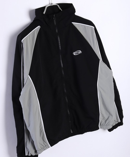 WESTSEA(ウエストシー)の「裏フリース ライン切替 ナイロン ブルゾン トラックジャケット(ナイロンジャケット・メンズ・ブルーグリーン/グレー/ネイビー/ブラック・L/M)」の7枚目の写真