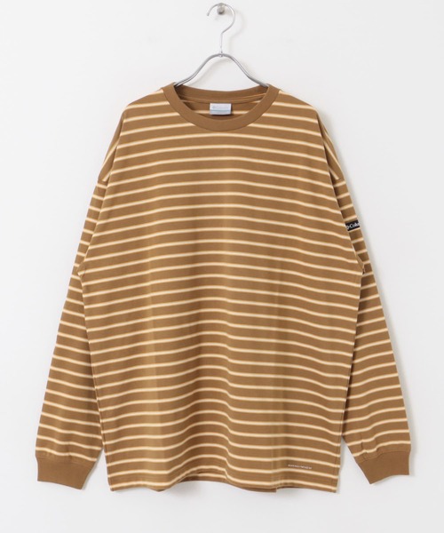 Columbia（コロンビア）の「Columbia　ロストブルックロングスリーブボーダーTシャツ（Tシャツ/カットソー・メンズ・パープル系その他/ベージュ系その他/ブラック系その他・LARGE/MEDIUM）」の8枚目の写真