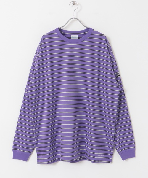 Columbia（コロンビア）の「Columbia　ロストブルックロングスリーブボーダーTシャツ（Tシャツ/カットソー・メンズ・パープル系その他/ベージュ系その他/ブラック系その他・LARGE/MEDIUM）」の10枚目の写真