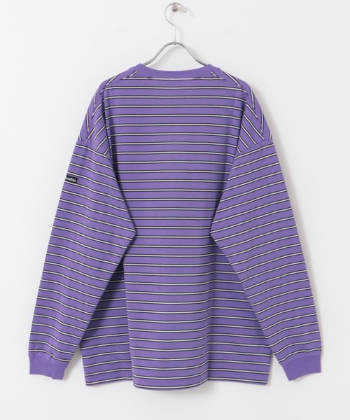 Columbia（コロンビア）の「Columbia　ロストブルックロングスリーブボーダーTシャツ（Tシャツ/カットソー・メンズ・パープル系その他/ベージュ系その他/ブラック系その他・LARGE/MEDIUM）」の13枚目の写真