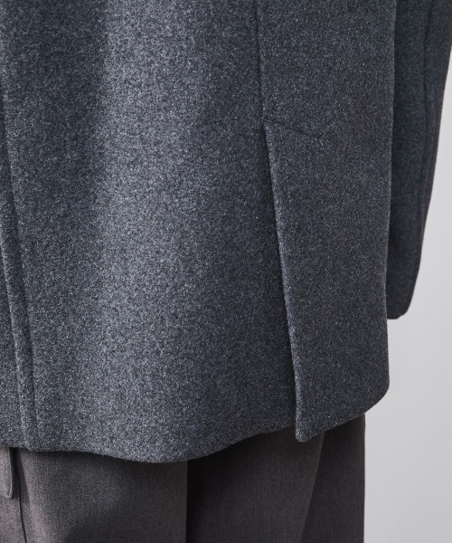 CHIC STYLE（シックスタイル）の「ウール混ピーコート ＜大きいサイズ有＞シックスタイル　（ピーコート・レディース・グレー/ブラック・M/L/LL/3L/4L/5L）」の5枚目の写真