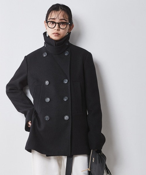 CHIC STYLE（シックスタイル）の「ウール混ピーコート ＜大きいサイズ有＞シックスタイル　（ピーコート・レディース・グレー/ブラック・M/L/LL/3L/4L/5L）」の11枚目の写真