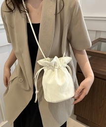 ミニショルダーバッグ 斜め掛け巾着バッグ