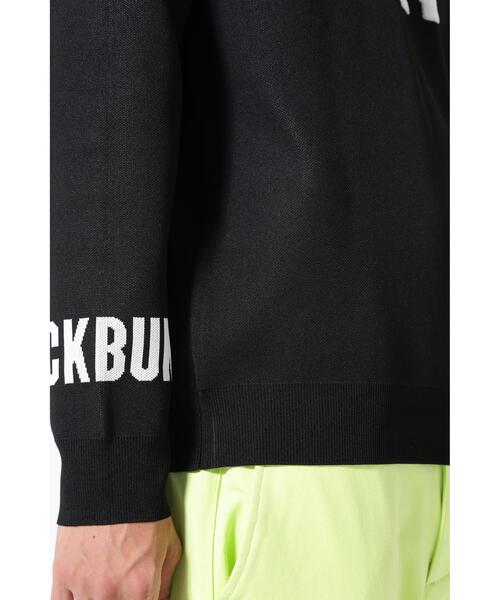 Jack Bunny!!】パイルロゴジャガードニット フーディプルオーバー