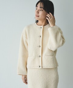美品♡ガリャルダカランテ 完売人気 ツイードジャケット ネイビー ゆったり ツイードチェックジャケット | GALLARDAGALANTE(ガリャルダ