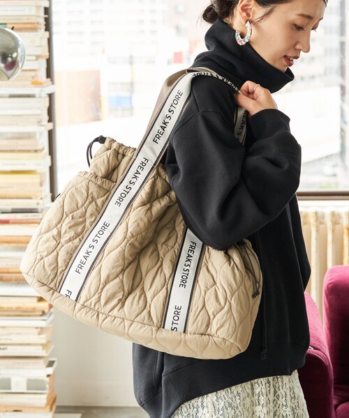 限定展開 FREAK'S STORE テープ キルティング マザー トートバッグ（トートバッグ）｜FREAK'S STORE（フリークスストア）