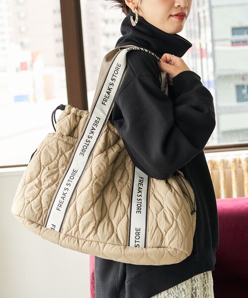 限定展開 FREAK'S STORE テープ キルティング マザー トートバッグ（トートバッグ）｜FREAK'S STORE（フリークスストア）