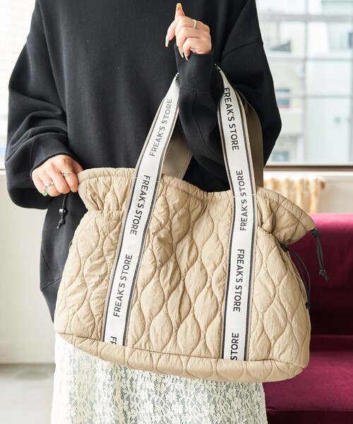 限定展開 FREAK'S STORE テープ キルティング マザー トートバッグ（トートバッグ）｜FREAK'S STORE（フリークスストア）