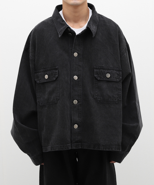 INTODUSK / イントゥダスク】SLOPE DENIM SHIRT（シャツ/ブラウス 